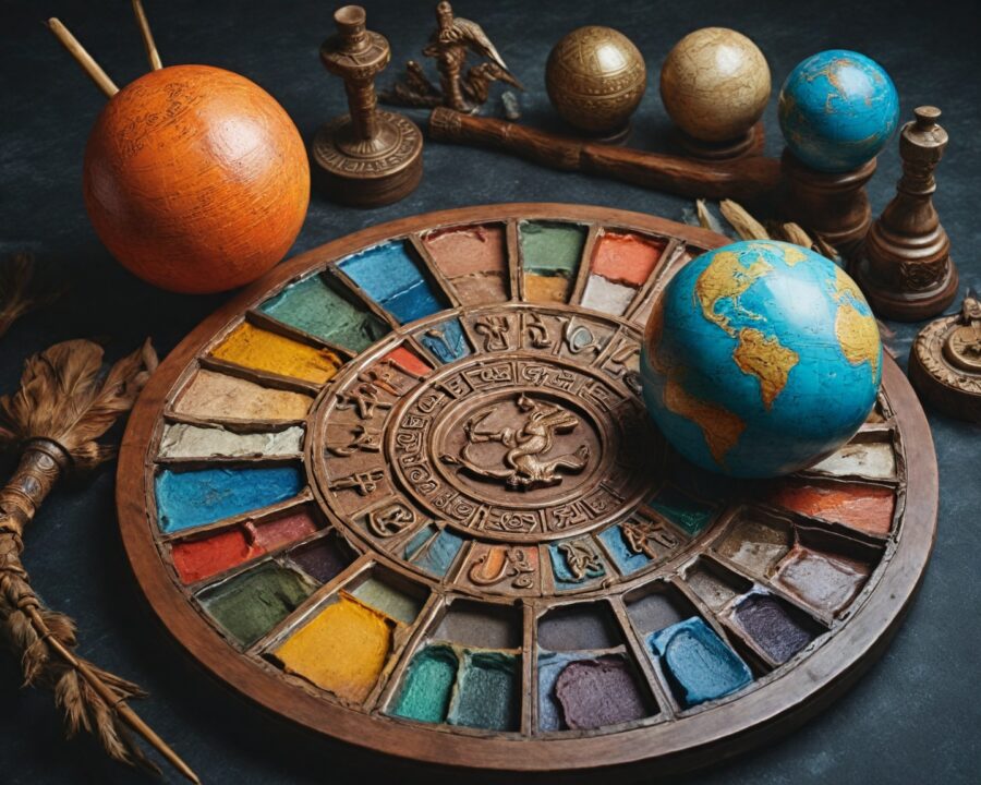 Como Símbolos Míticos na Arte Refletem Valores Culturais ao Redor do Mundo