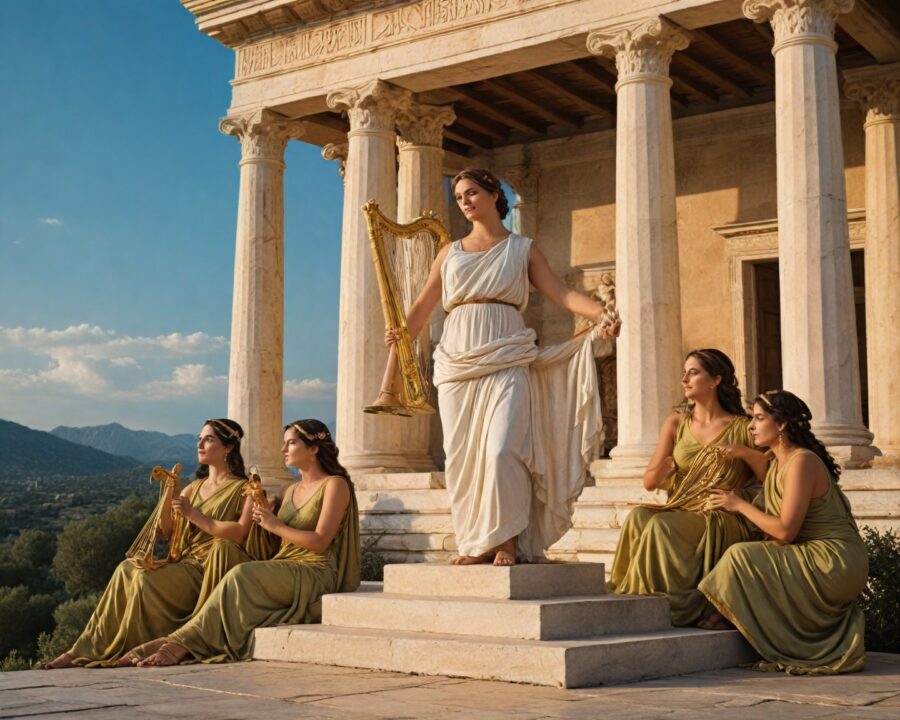 A relação entre Apolo e as musas na mitologia grega