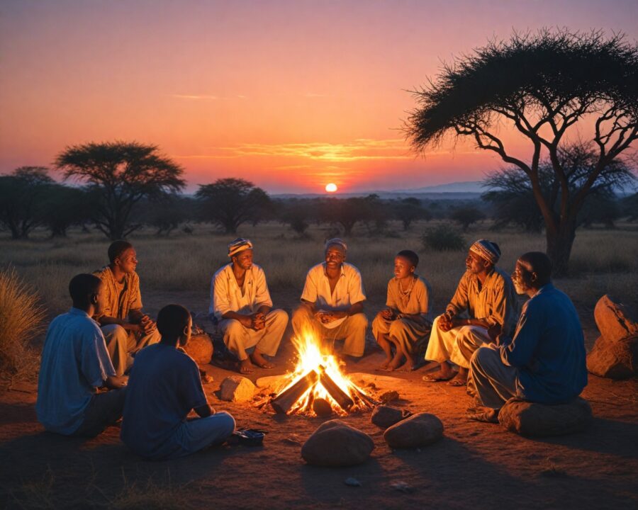 Como os povos africanos explicam o dia e a noite