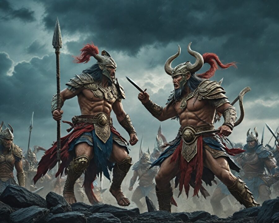 Histórias épicas de batalhas entre deuses e demônios