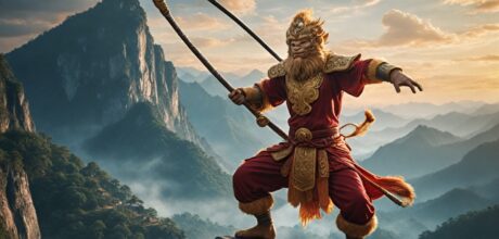 A jornada de Sun Wukong e suas façanhas mitológicas