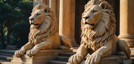 O simbolismo do leão guardião em templos e palácios