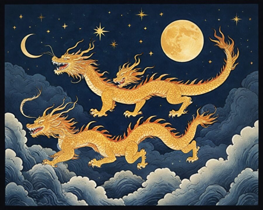 Como a mitologia chinesa explica eclipses solares e lunares