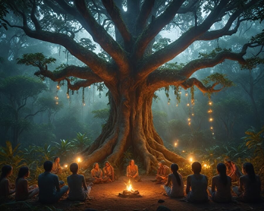 Lendas de árvores sagradas e seus poderes na cultura amazônica