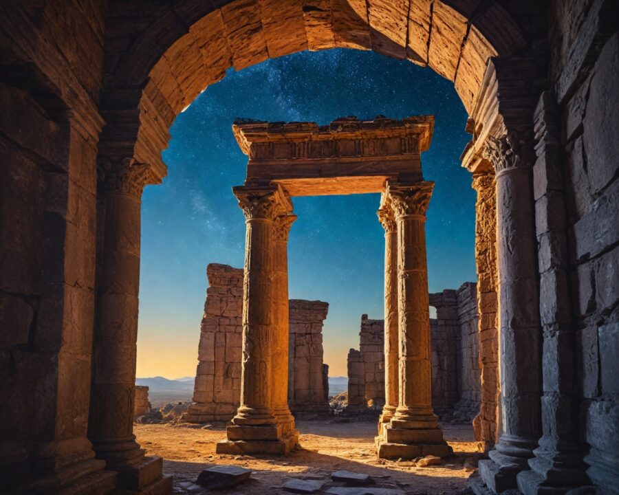 Lendas sobre portais escondidos em ruínas antigas