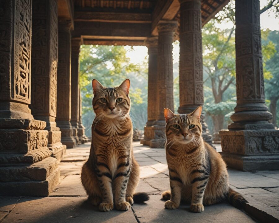 A função dos gatos sagrados e suas histórias mitológicas
