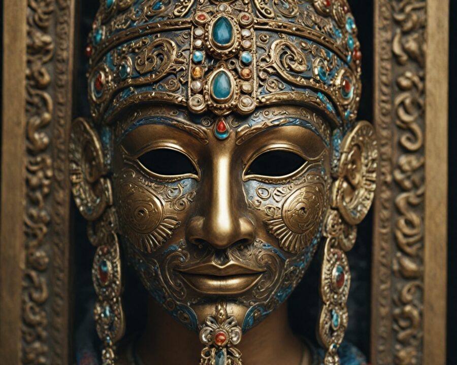 A importância das máscaras funerárias nos rituais mitológicos