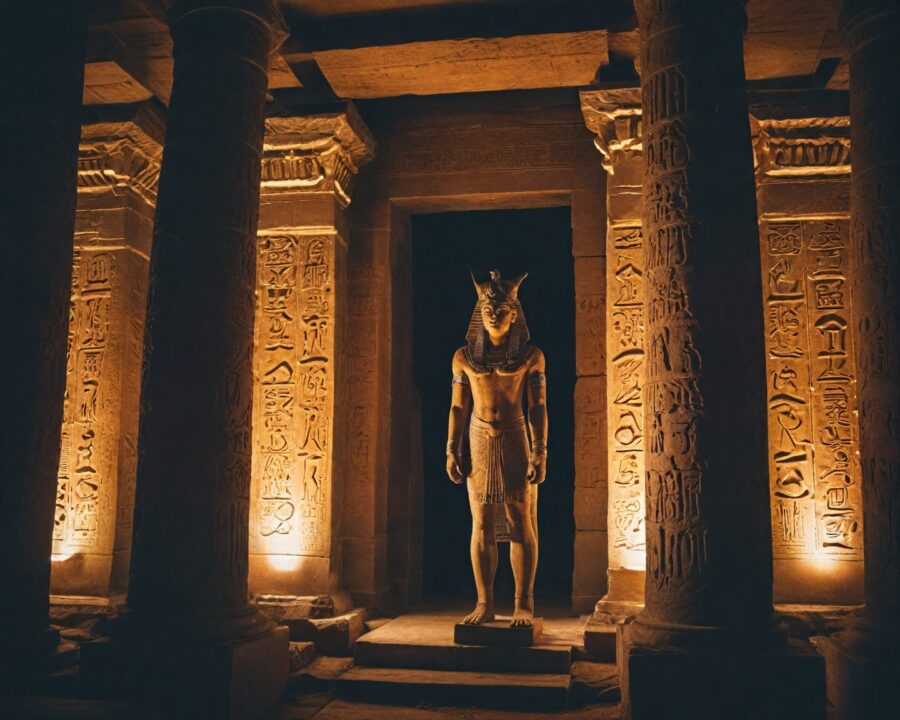 Lendas sobre deuses protetores e templos egípcios