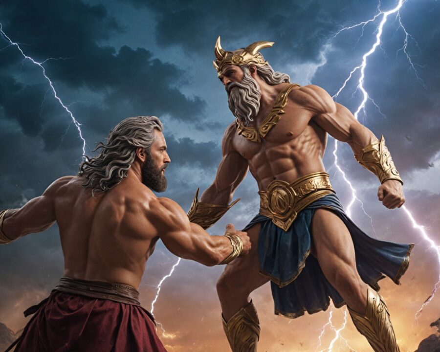 A história completa da batalha entre Zeus e Cronos