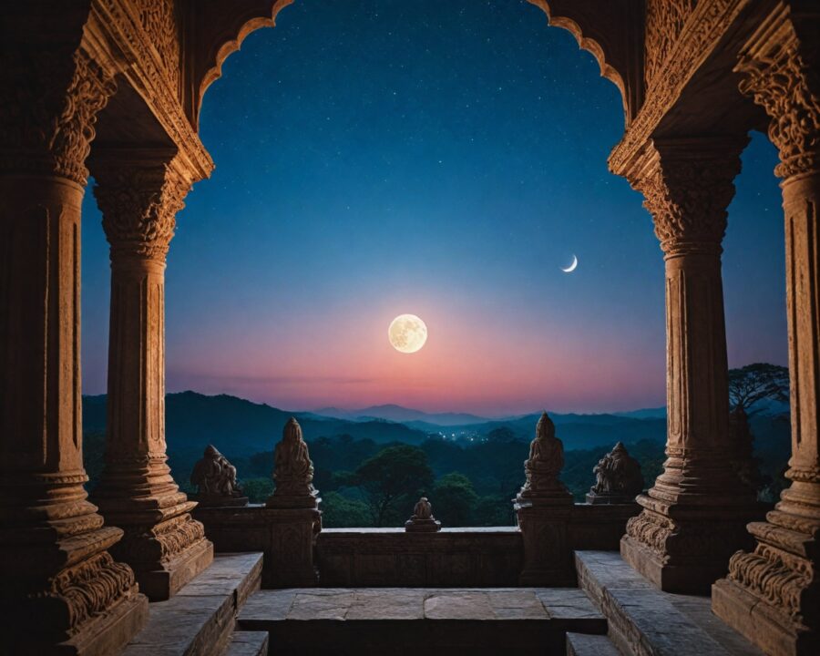 A relação entre os ciclos lunares e divindades hindus