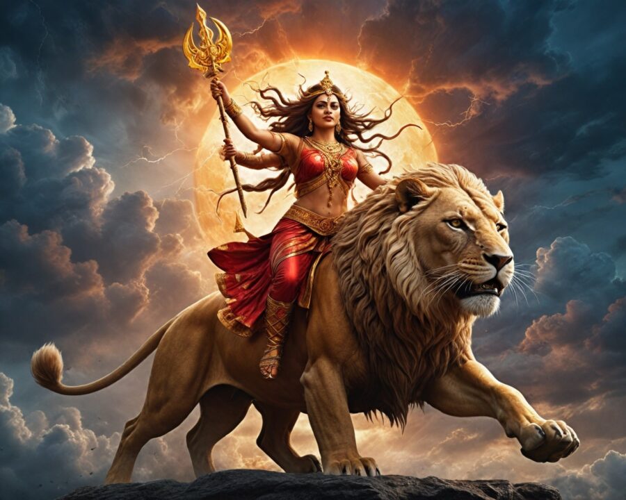 A lenda da deusa Durga e sua batalha contra Mahishasura