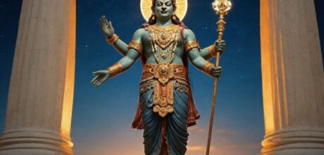A lenda de Vishnu como Vamana e a conquista dos mundos