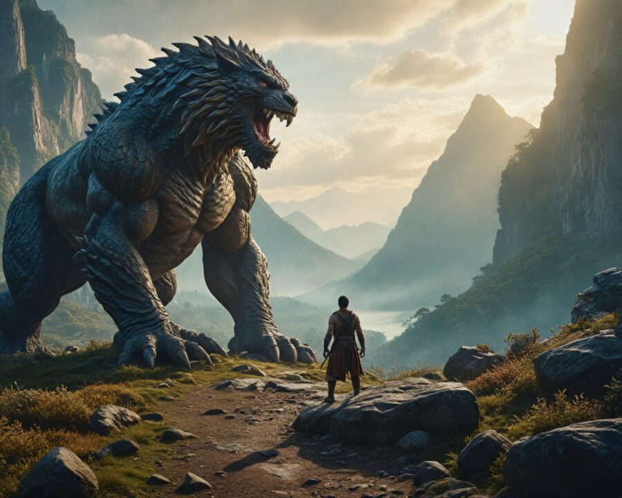 As batalhas lendárias entre heróis e monstros sobrenaturais