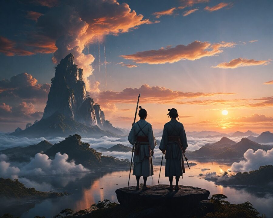 O papel de Izanagi e Izanami na criação do Japão mitológico