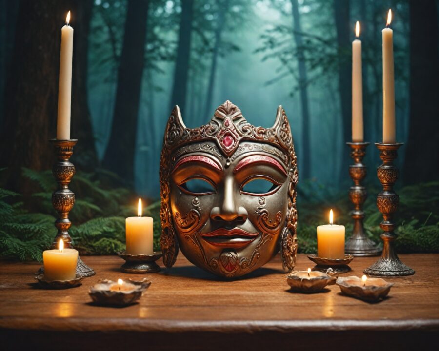 A simbologia das máscaras sagradas em cerimônias mitológicas