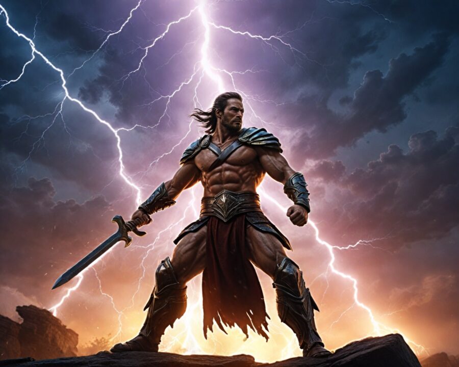 A lenda de Thor e o martelo Mjölnir nas batalhas épicas