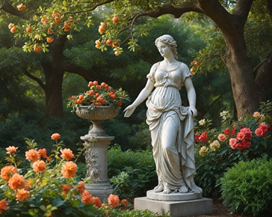 Mitos sobre Pomona e sua ligação com frutas e jardins