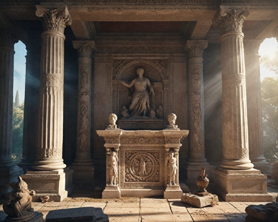 A simbologia dos templos e altares romanos explicada