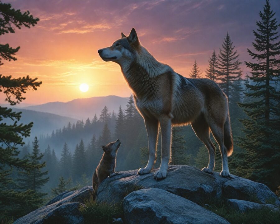 A simbologia dos animais sagrados: lobo, águia e cavalo