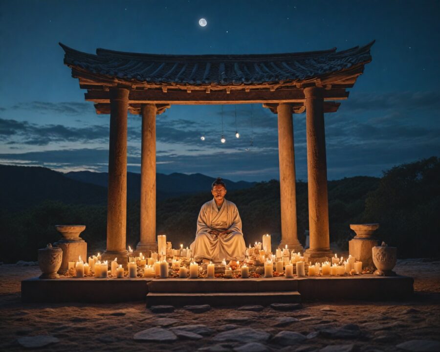 O uso ritualístico dos símbolos lunares em cerimônias