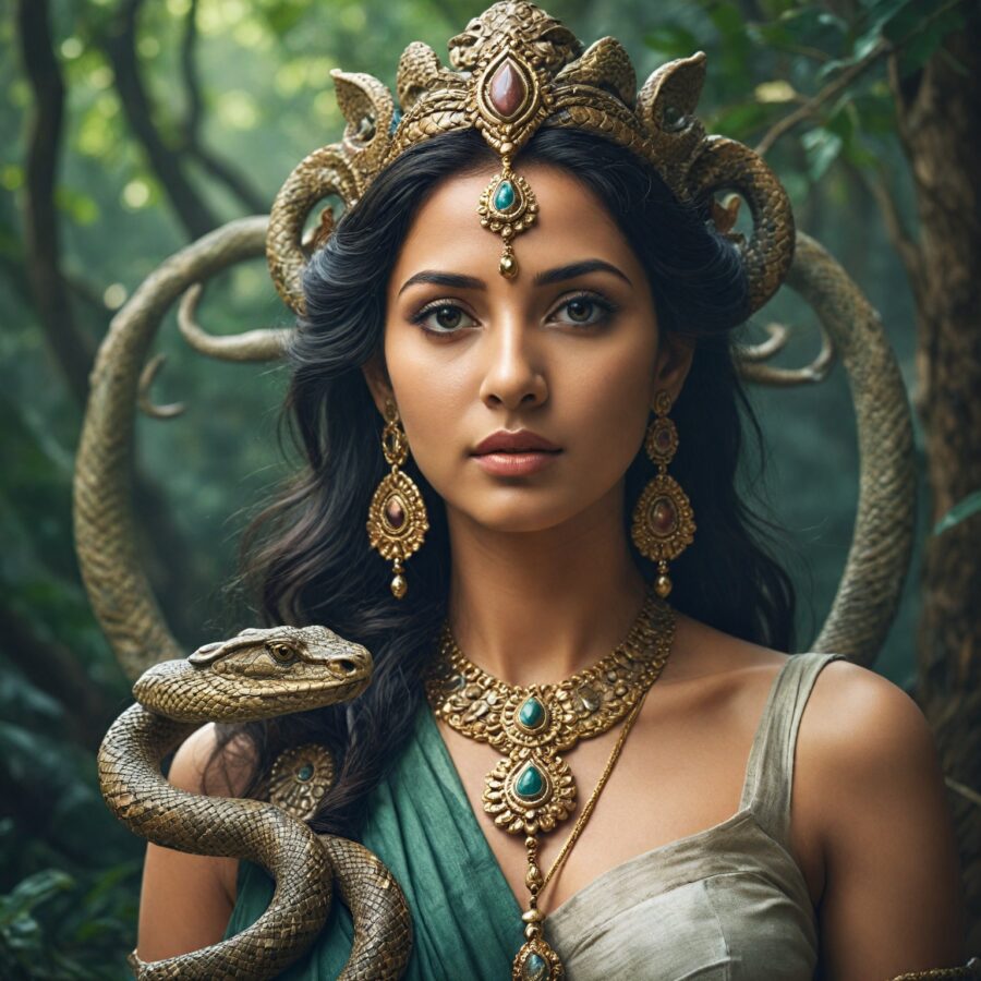 A Lenda de Manasa: Deusa das Serpentes na Mitologia Hindu