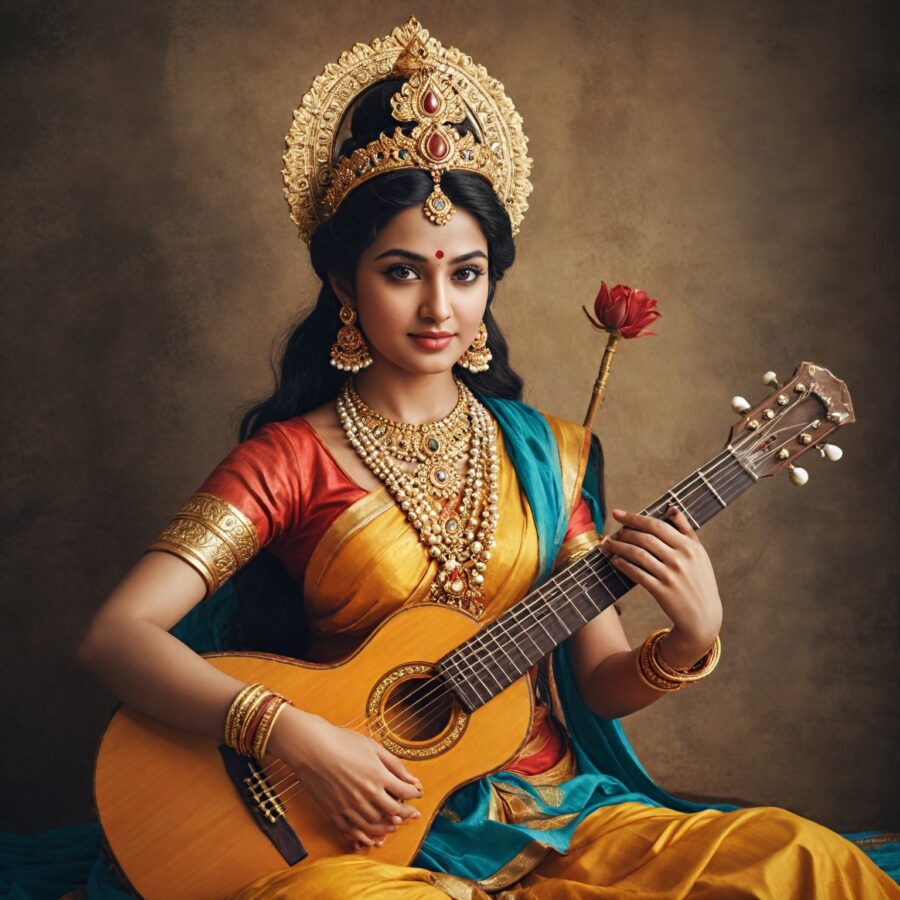 Os Contos de Saraswati: Deusa da Sabedoria e Seu Impacto Cultural