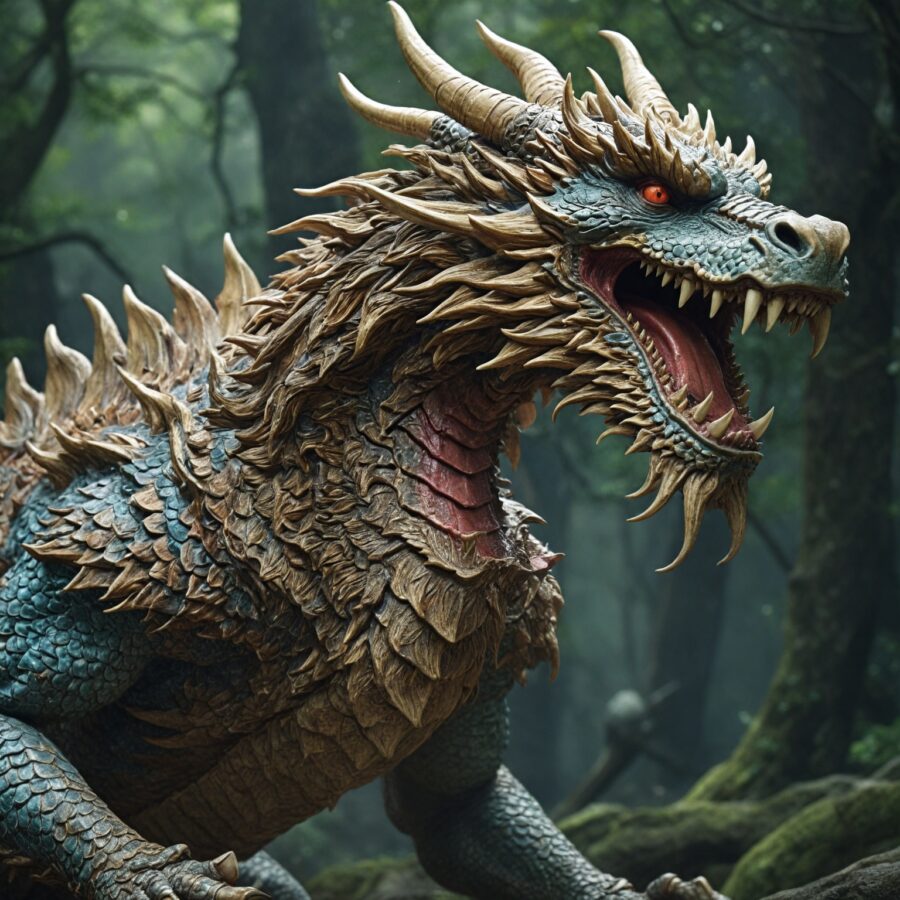 A História do Dragão Yamata no Orochi na Mitologia Japonesa