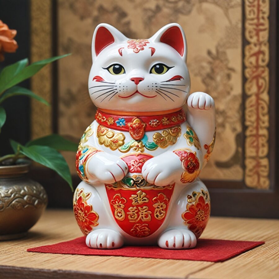 O Papel do Gato Maneki-neko na Mitologia Japonesa e Sua Simbolização Cultural