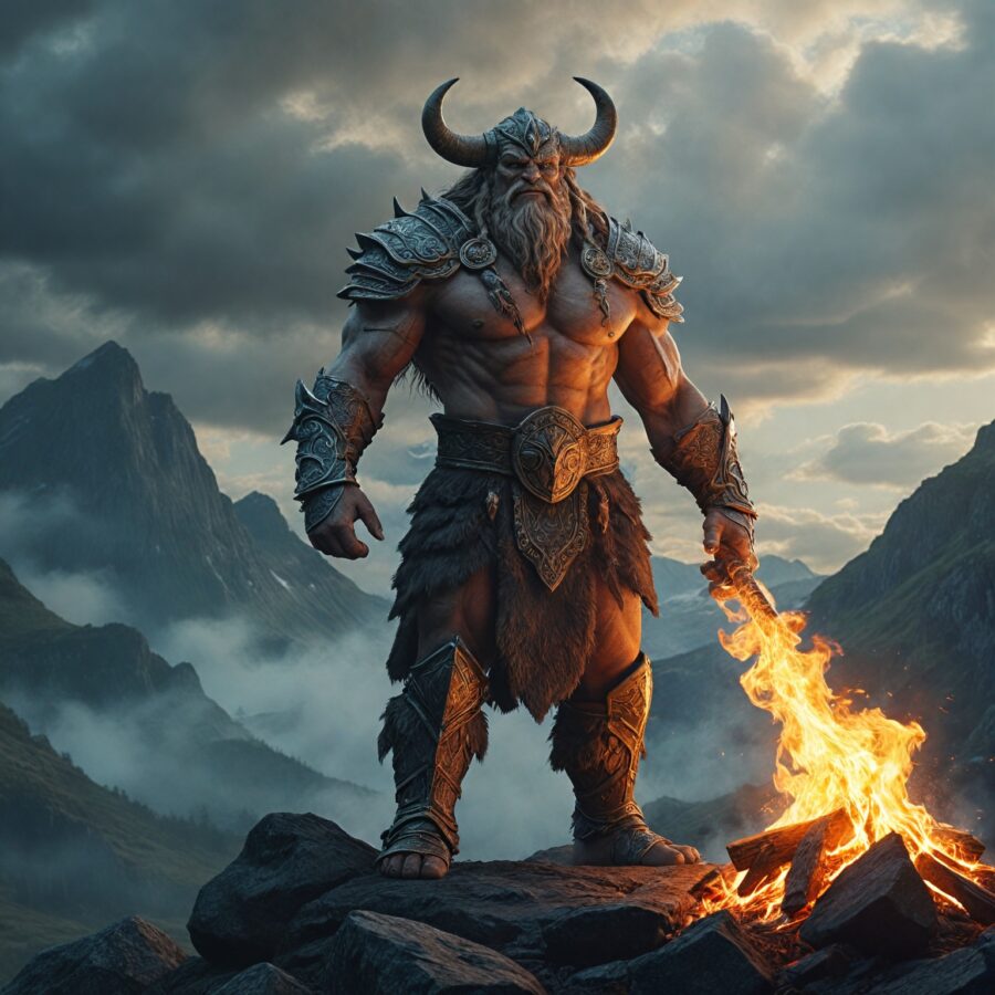 Surt: O gigante de fogo na mitologia nórdica e seu papel no Ragnarök