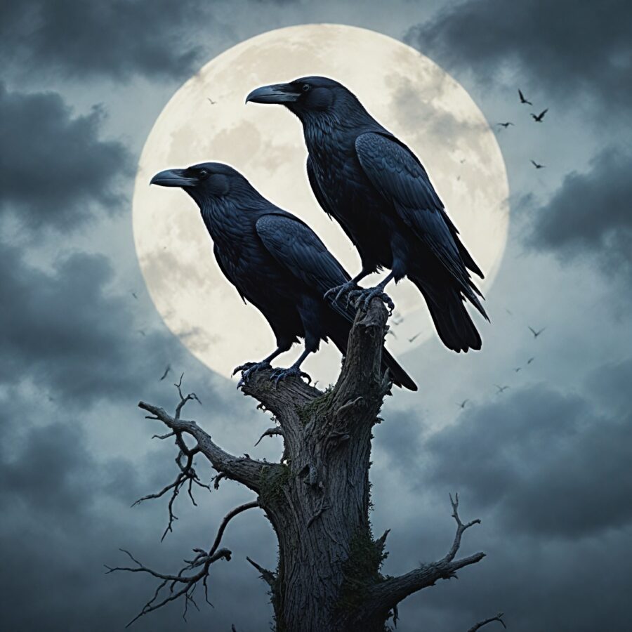 Huginn e Muninn: A História e o Simbolismo dos Corvos de Odin na Mitologia Nórdica