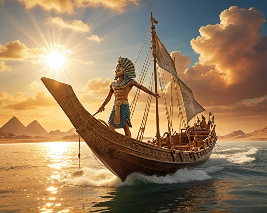 Rá, o deus do sol: sua jornada diária pelo céu explicada