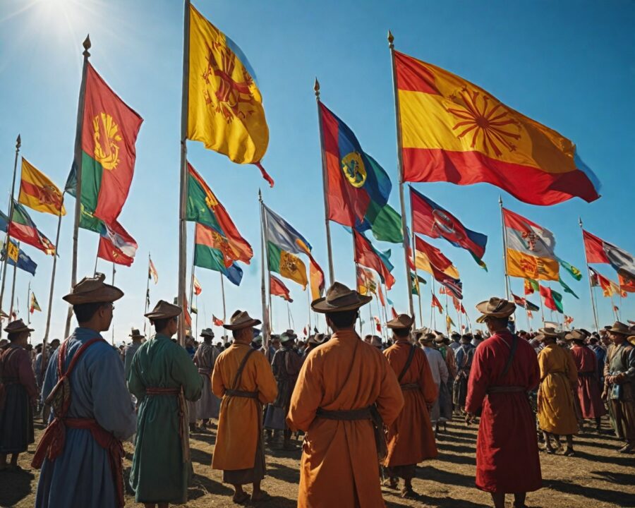 O significado das bandeiras cerimoniais e suas tradições