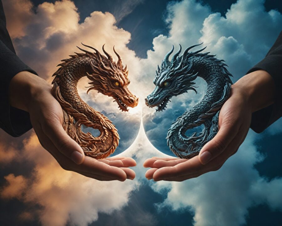 como a mitologia chinesa aborda a harmonia do yin e yang