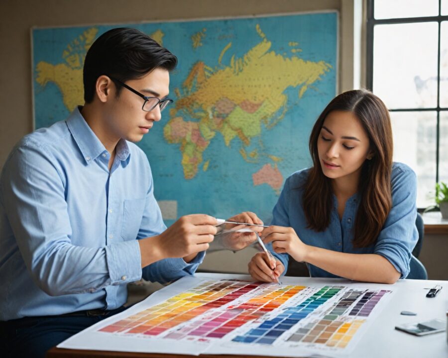 como as cores moldam comportamentos em culturas diferentes