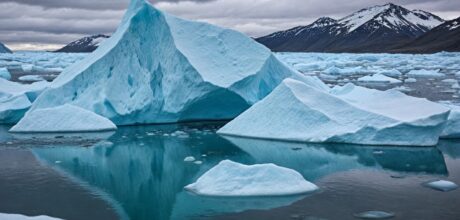 Como o derretimento das calotas polares impacta o relevo terrestre