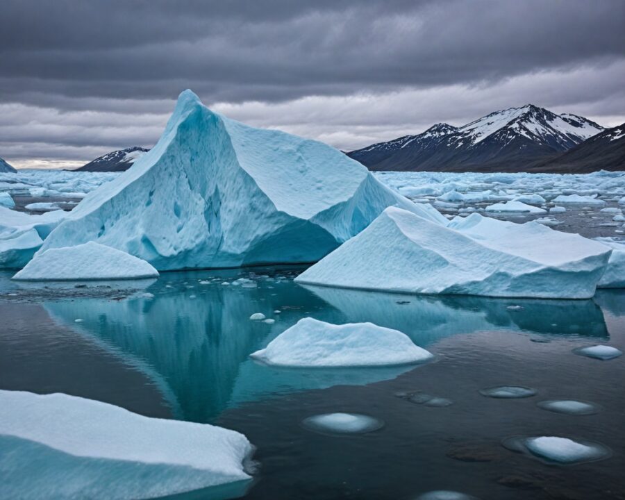 Como o derretimento das calotas polares impacta o relevo terrestre