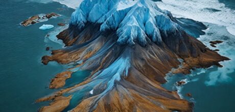 Como o derretimento das calotas polares impacta o relevo terrestre