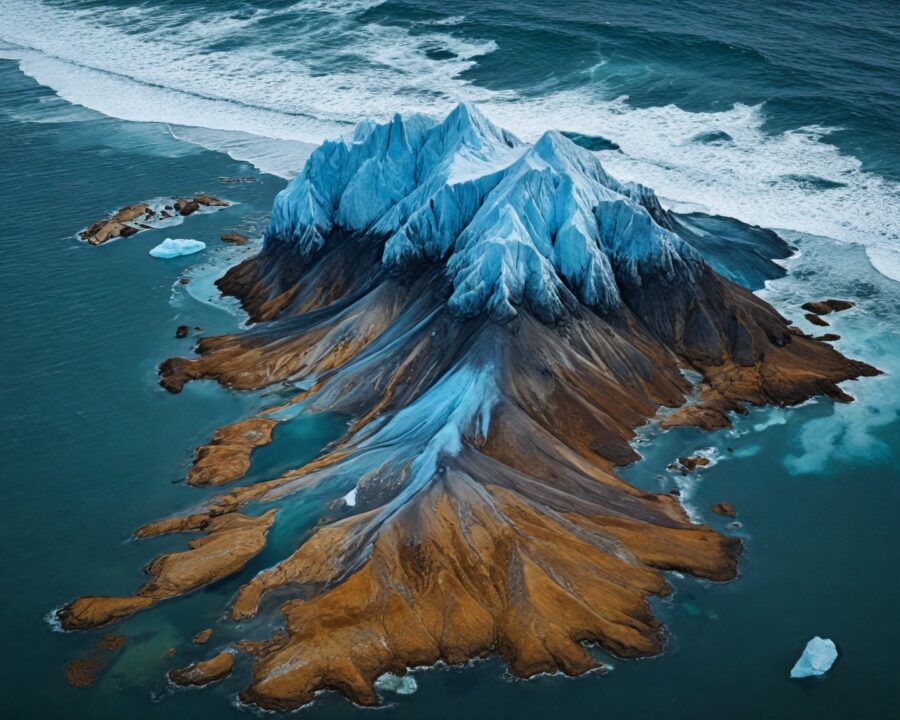 Como o derretimento das calotas polares impacta o relevo terrestre