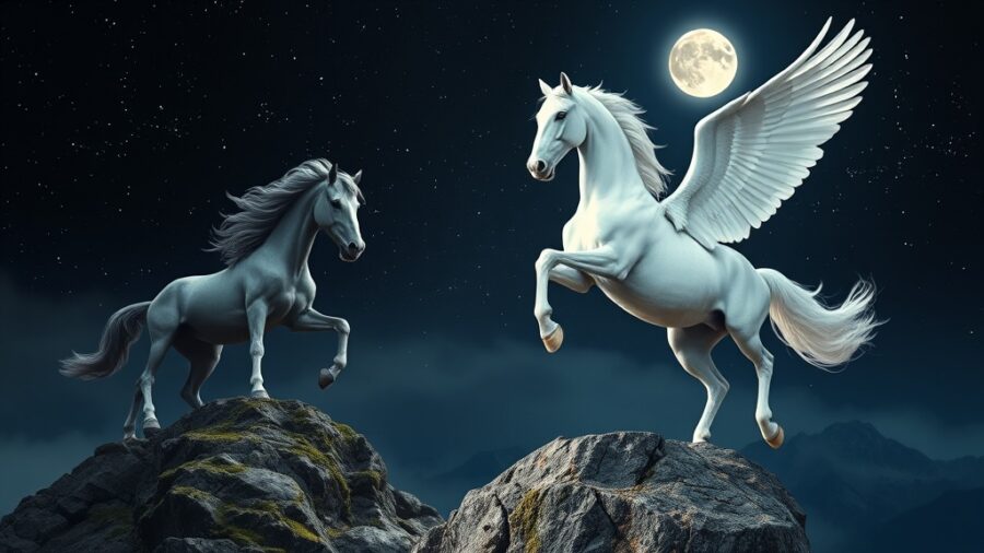 Cavalos na Mitologia: Pégaso e Sleipnir em Destaque
